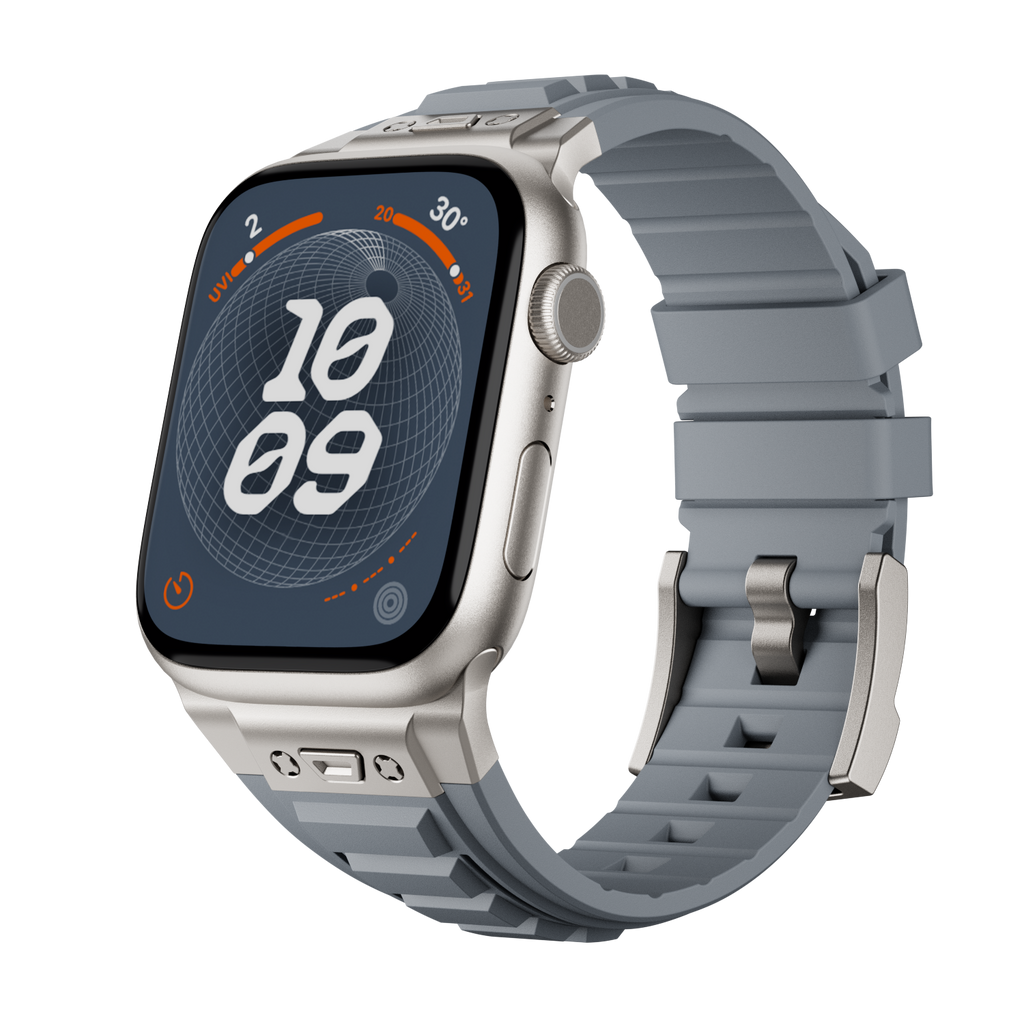 AeroGuard Tactical Silicone Band — Active Ventilation Channels, Apple Watch Strap