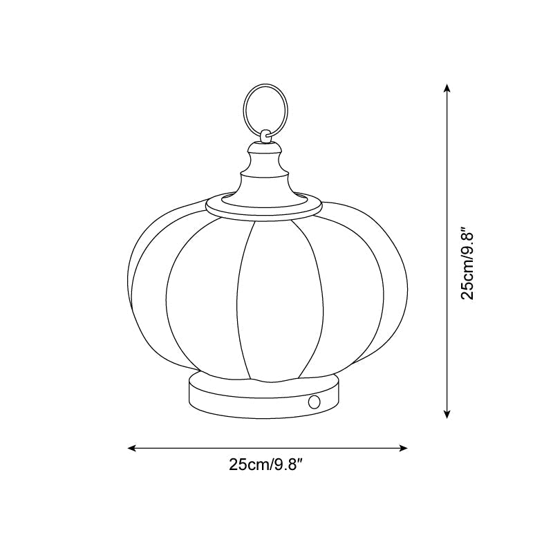 Pumpkin Glass Table Lamp | Souliia