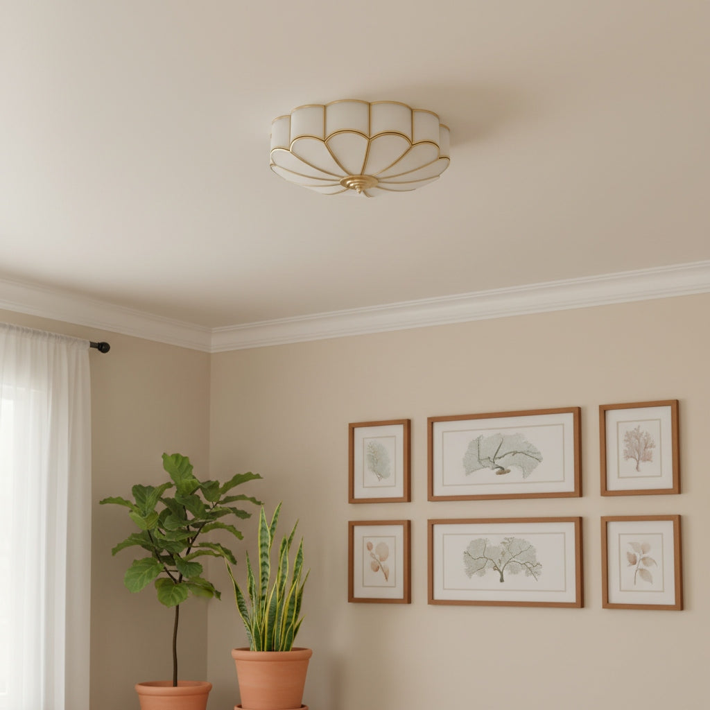 Silunavo Moderne Deckenlampe mit floraler Designinspiration für Wohnzimmer-Statement | Souliia