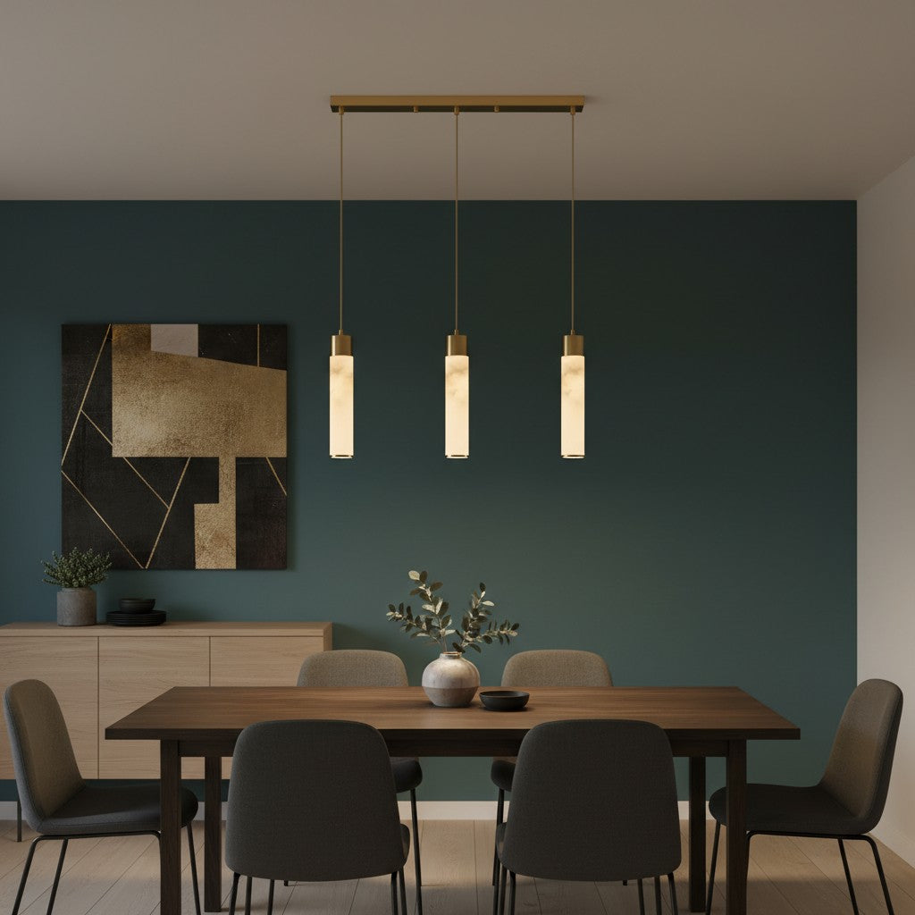 Solaryx minimalistische zylindrische Pendelleuchte – Moderne Lampe für Küche oder Esszimmer | Souliia