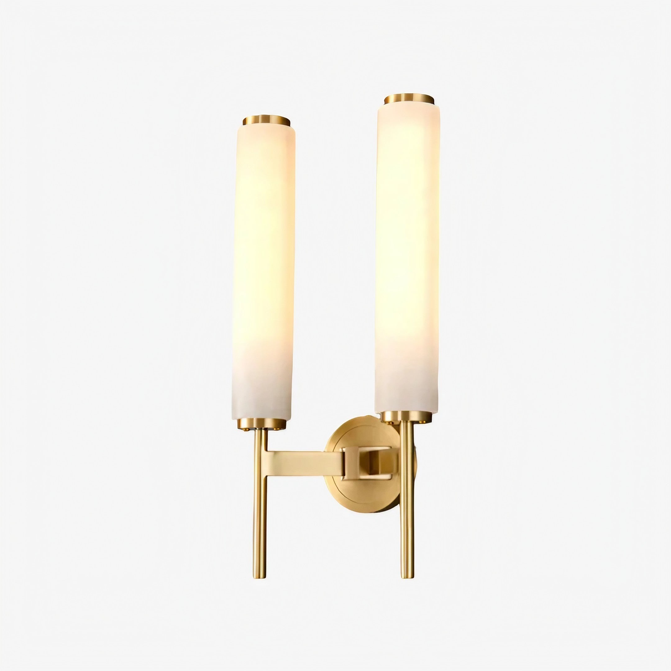 Solaryx Modern Alabaster Wall Sconce - Sculptural Living Room Mounted Light | Souliia