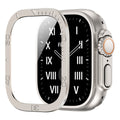 Tempered Glass Screen Protector for Apple Watch Ultra and Ultra 2 by ZenGuard — All-Around Metal Frame