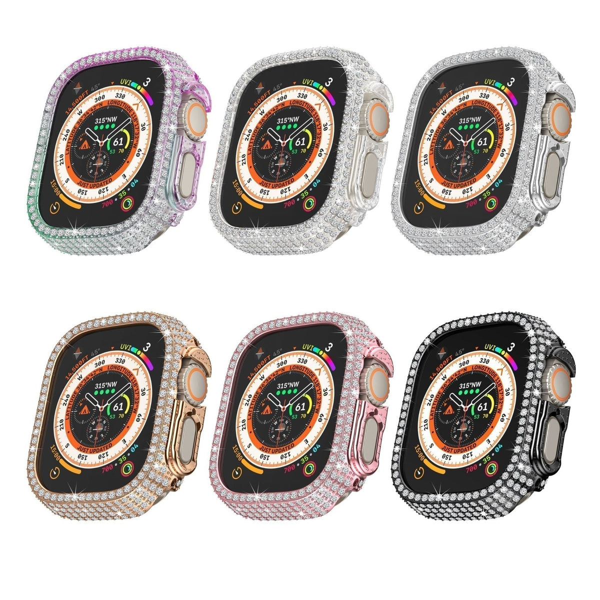 Elite Apple Watch LumaLux Full-Cover Case — Diamond Shield Design