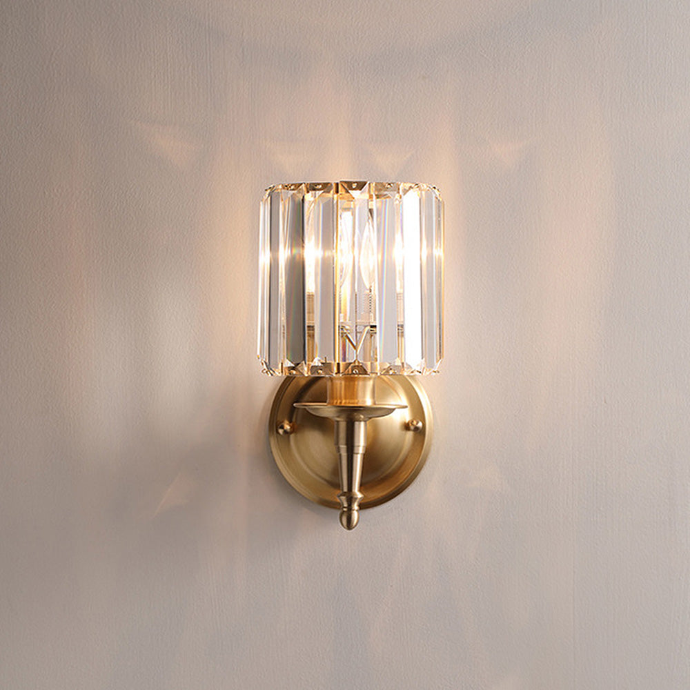 Lustrielle funkelnde Kristall-Wandlampe im Vintage-Stil – luxuriöse Wandleuchte für Flur & Esszimmer | Souliia