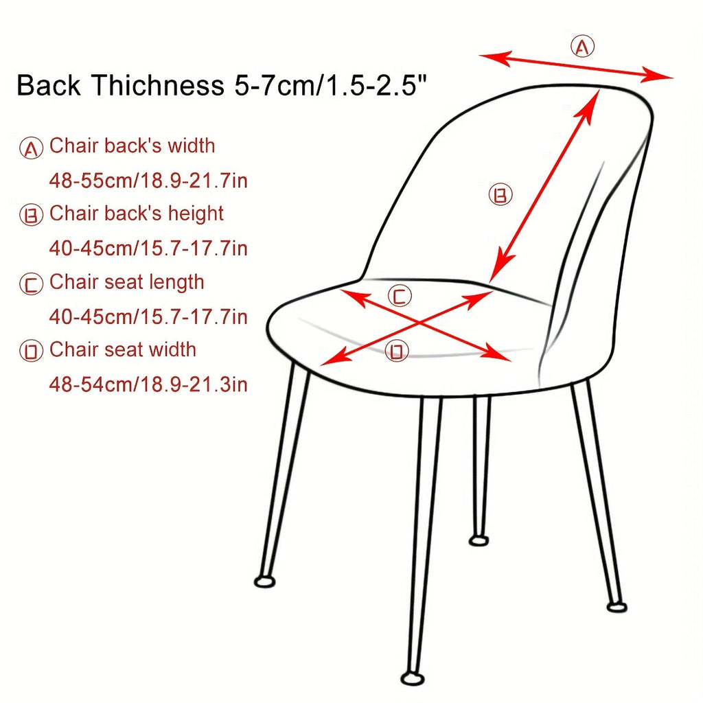 Flexora Modern Stretch Chair Covers — Elastic Hem, Fitted Design