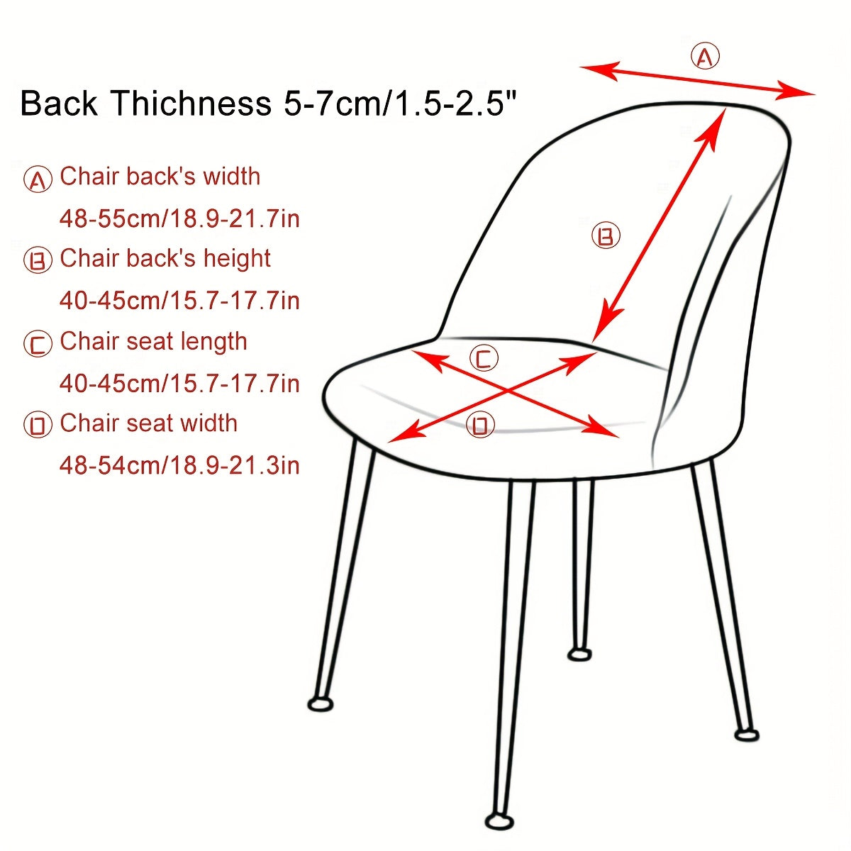 Flexora Modern Stretch Chair Covers — Elastic Hem, Fitted Design