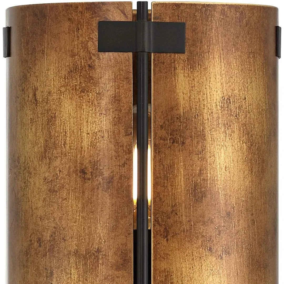 Rustivon Curved Wall Sconce - Vintage Metal Light for Bedroom | Souliia