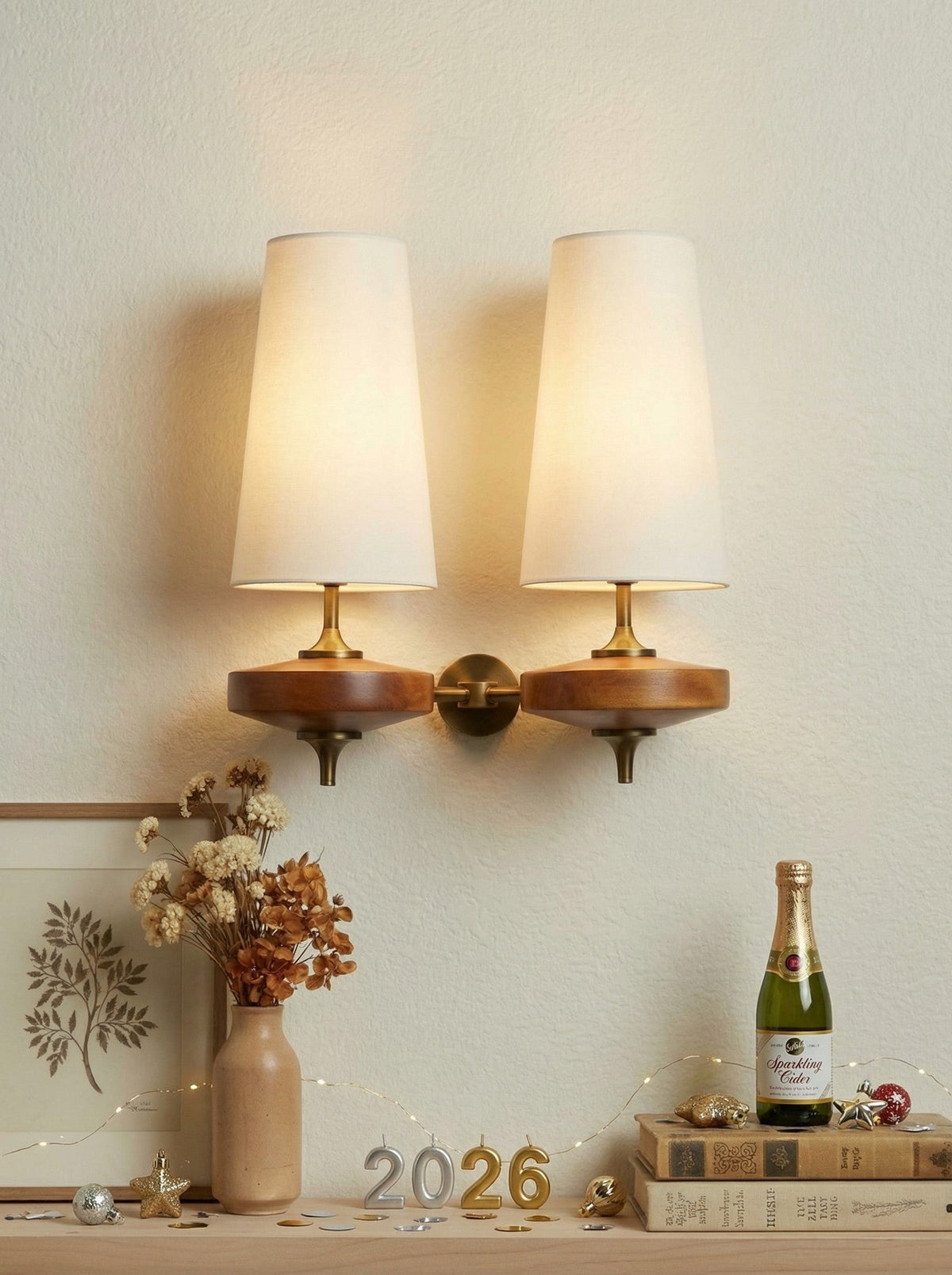 Rowan Retro Fabric Shade Wall Sconce – Classic Fabric Lighting For Bedroom | Souliia