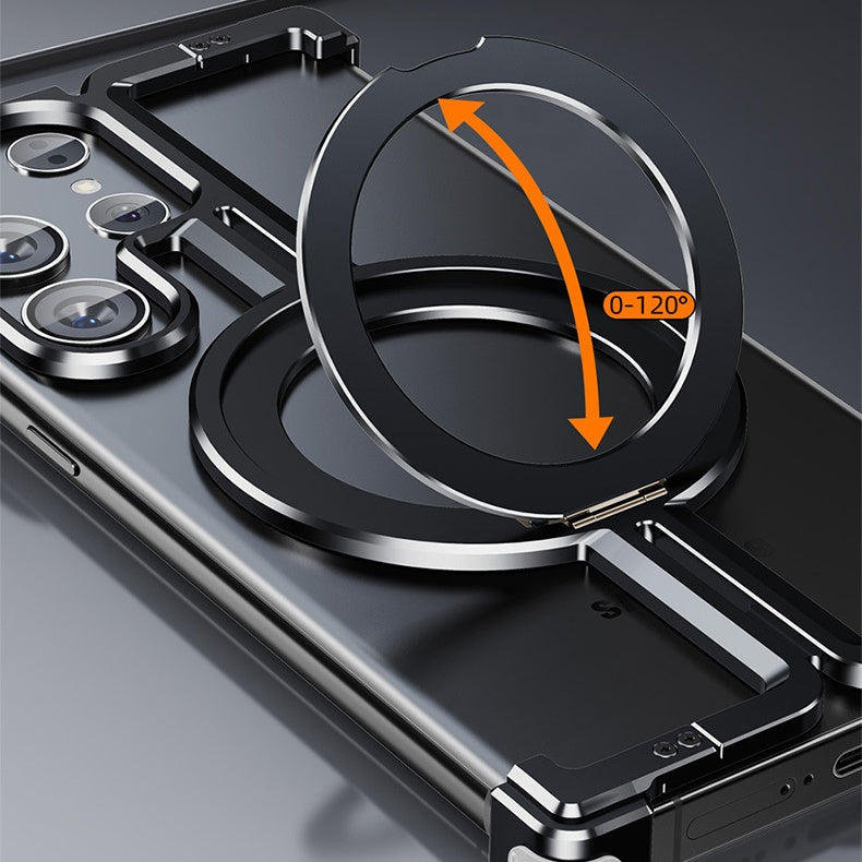 NovaShield Galaxy S24 Ultra Magnetic Metal Case — MagSafe Compatible