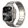 AeroForge Titanium Pro Strap For Apple Watch Ultra — 70g Grade 2 Titanium With DLC Clasp