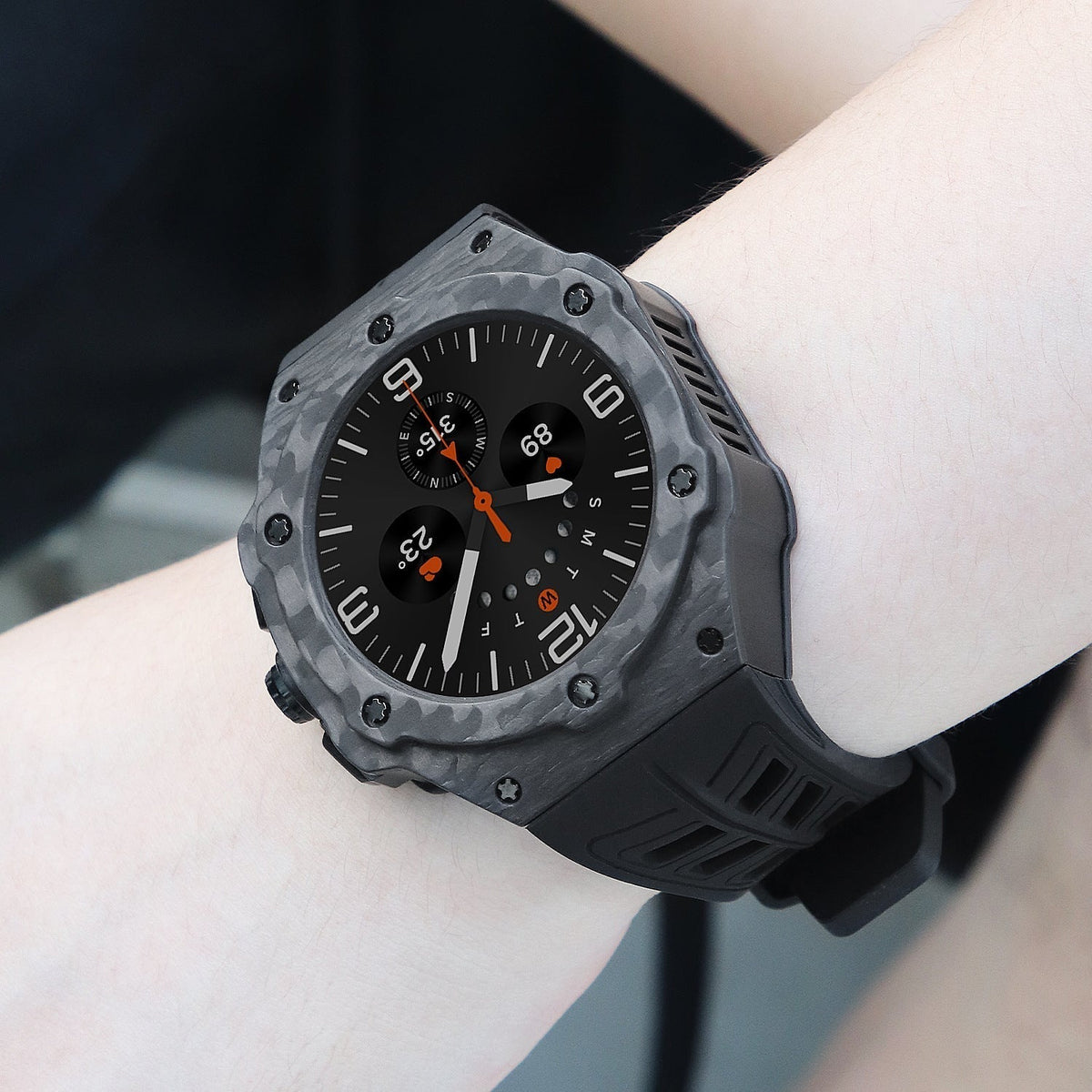 Galaxy Watch 7 Ultra VertexGuard Carbon Case and Band Set