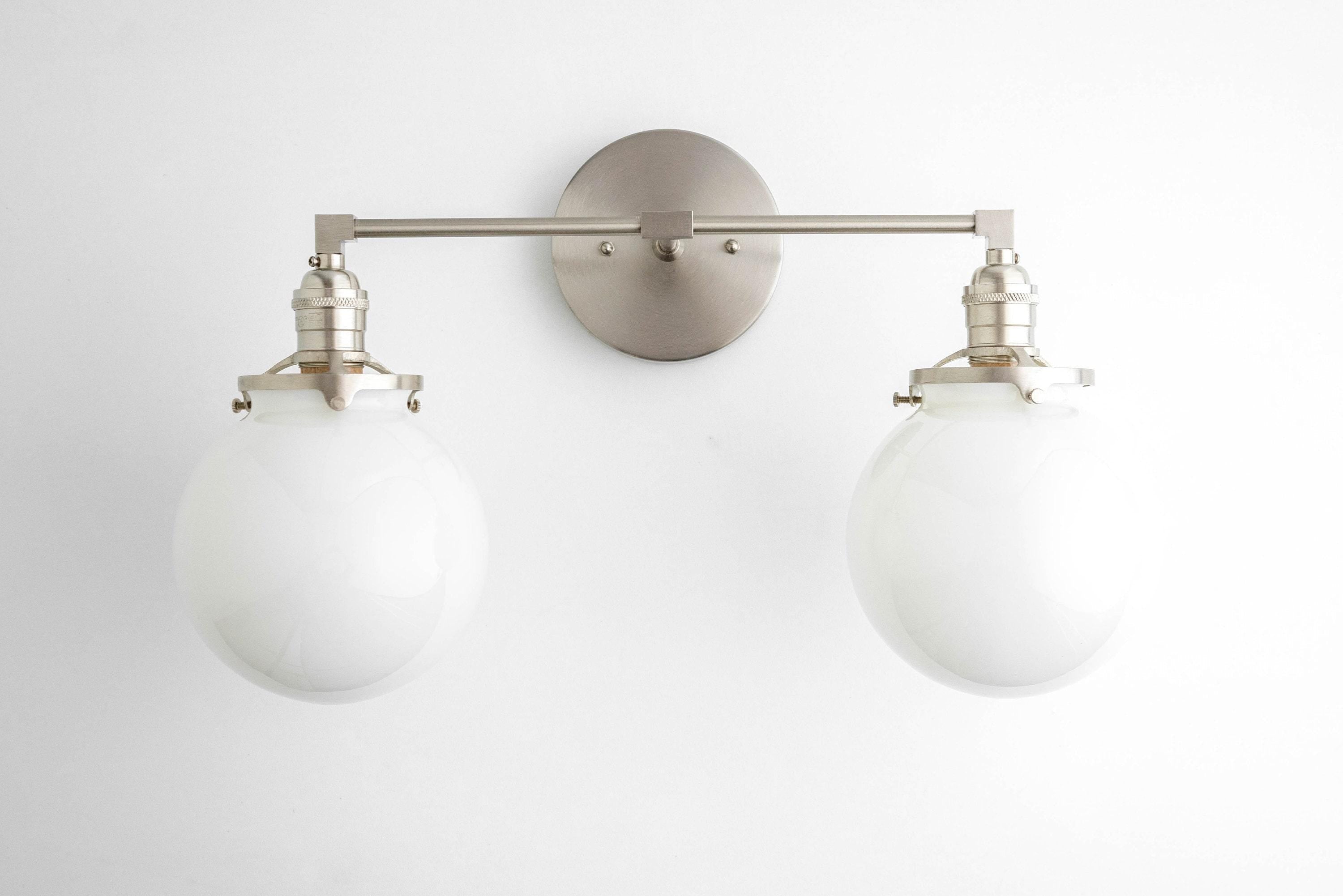 Lumio Globe Geometric Linear Vanity Light – Modern Bathroom Wall Fixture for Mirror and Sink Areas | Souliia