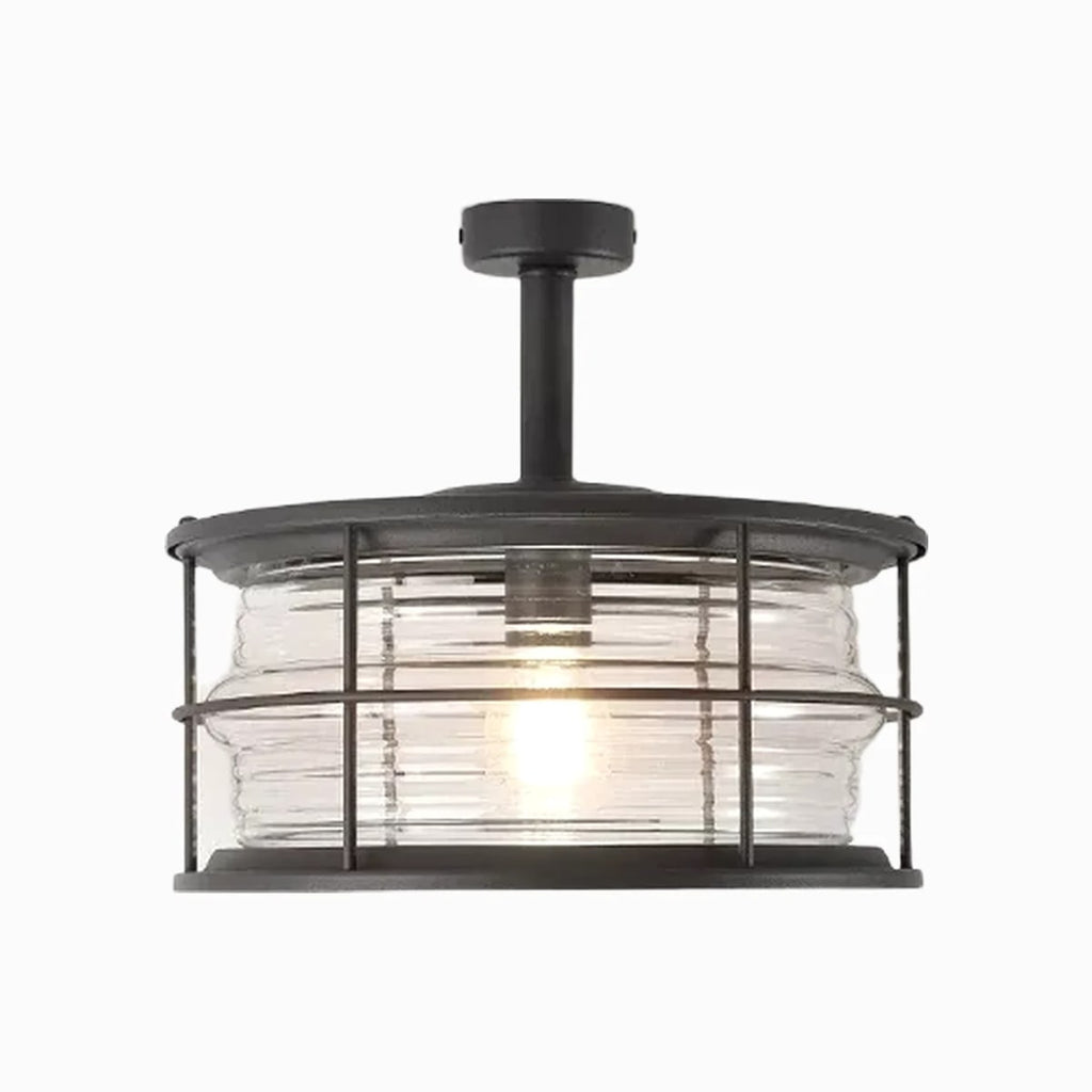 Outdoor Glass Ceiling Lantern | Souliia