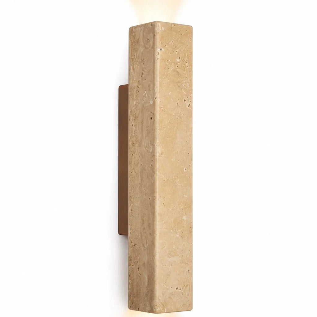 Stone Linear Wall Sconce, Up Down Wall Light for Hallway, Vanity, Bedroom and Stairway | Souliia