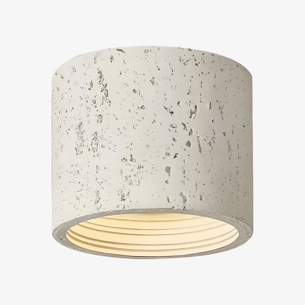 Sabiara Wabi-Sabi Cylindrical Ceiling Lamp - Soft Diffused Ceiling Fixture for Bedrooms and Living Rooms | Souliia