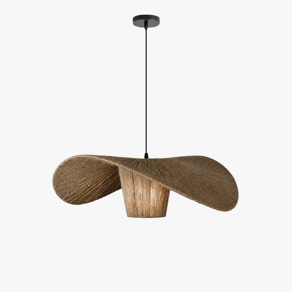 Rattan Hemp Rope Pendant Light for Dining Room | Souliia