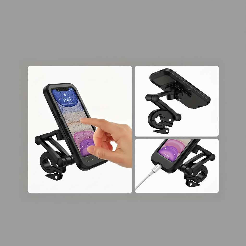 Bikewise Telescoping Magnetic Phone Holder — ABS Mounting Bracket