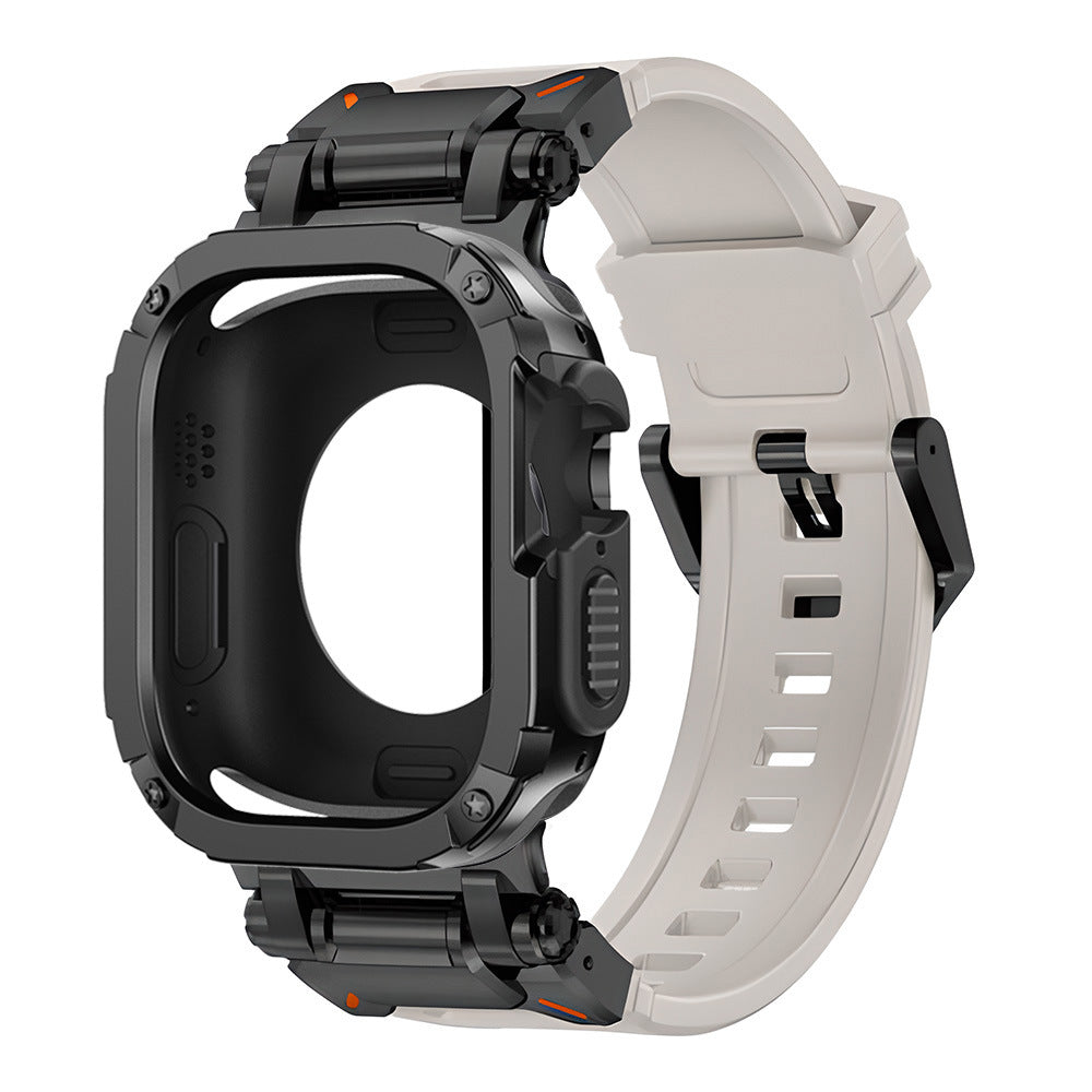NovaGuard 2-In-1 Apple Watch Slim Case and Fluoro Rubber Strap