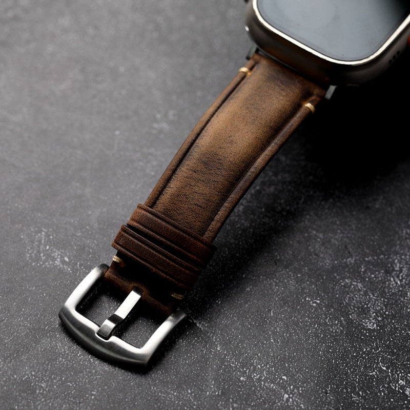 Luna Apple Watch Leather Strap — Handmade in Italy