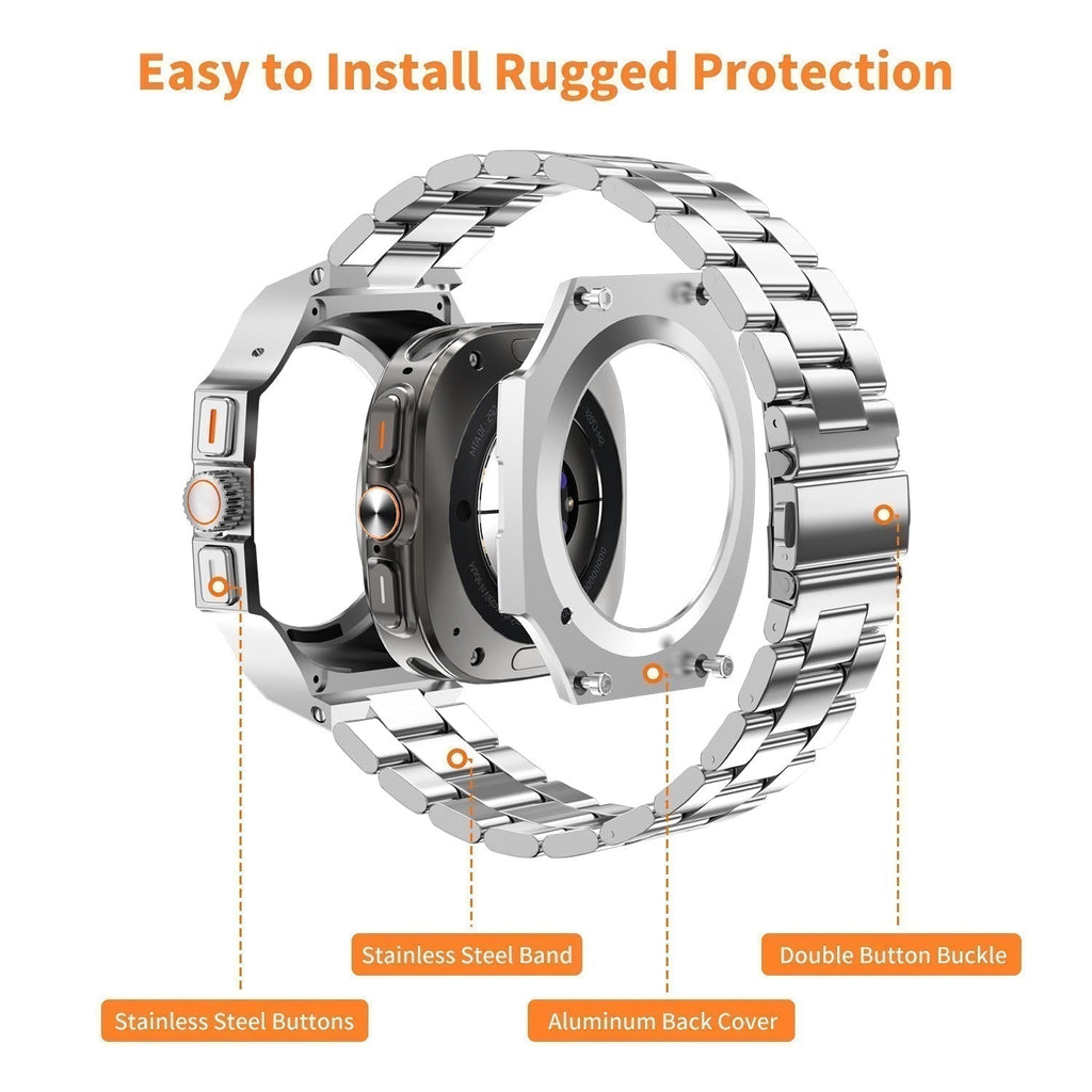 AstraGuard Zinc Alloy Case and Band — Precision Fit for Galaxy Ultra 47mm