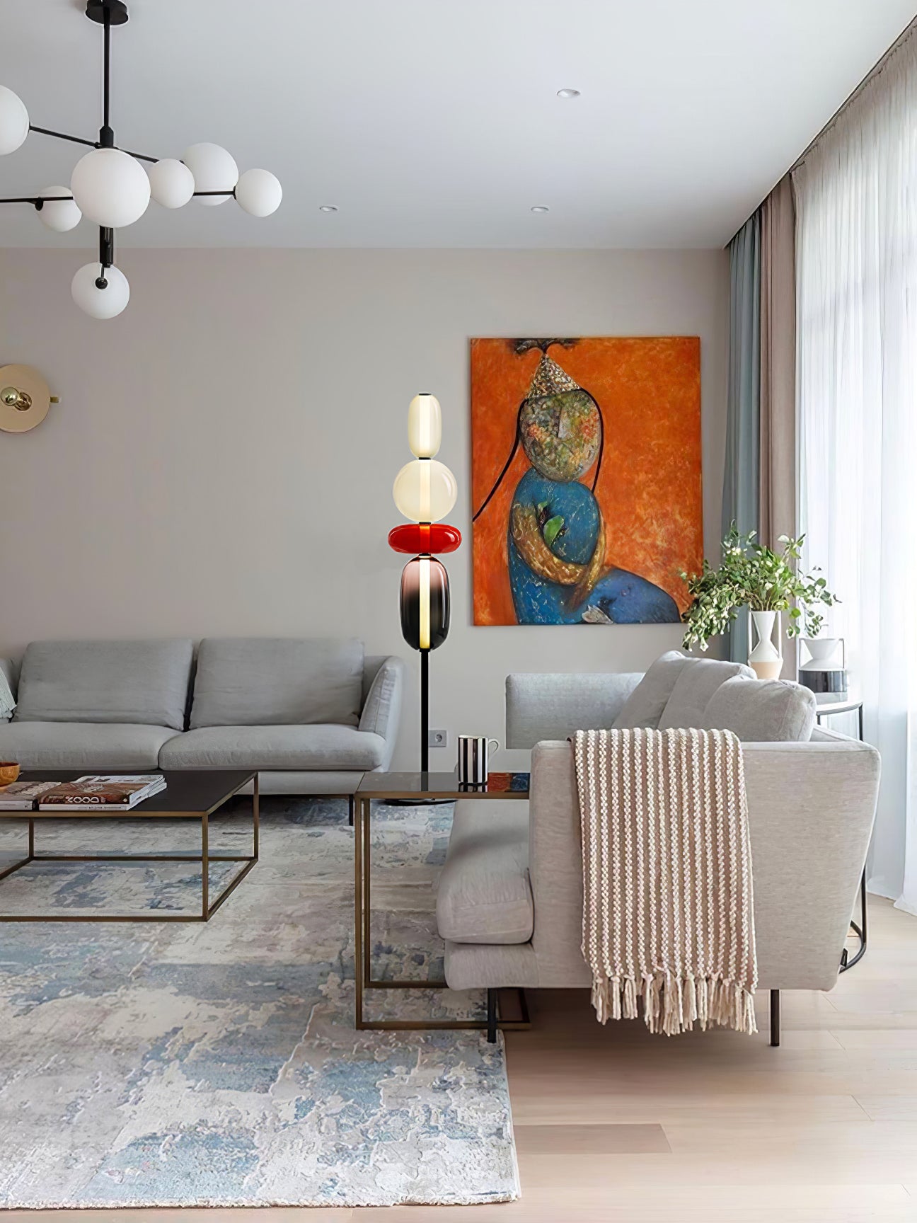 Buntglas Stehlampe | Souliia