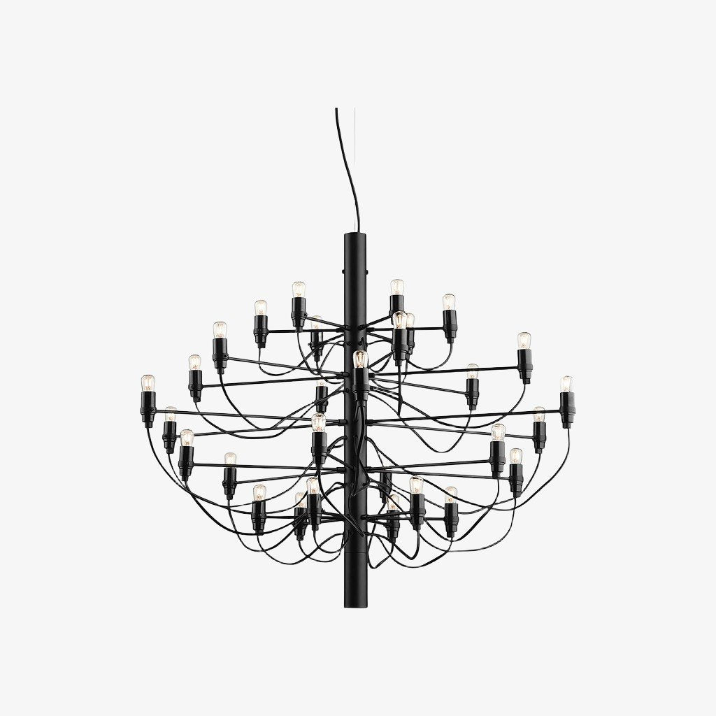 Tendrila zeitgenössischer Mehrfach-Licht-Kronleuchter - Industrie-inspiriertes Design Metallaufhängung für Lounges N01 | Souliia