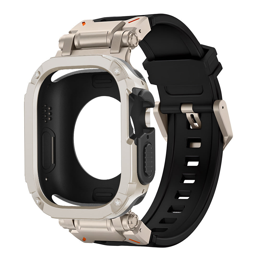 NovaGuard 2-In-1 Apple Watch Slim Case and Fluoro Rubber Strap