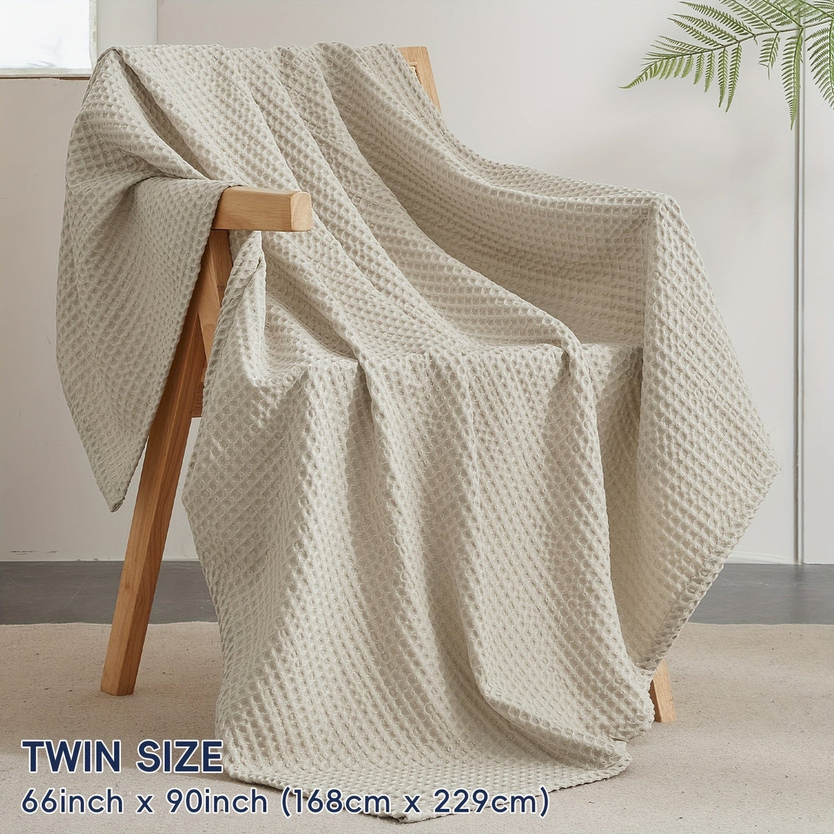 Cloudweave Cozy Waffle Throw Blanket — Lightweight, Durable Everyday Weave