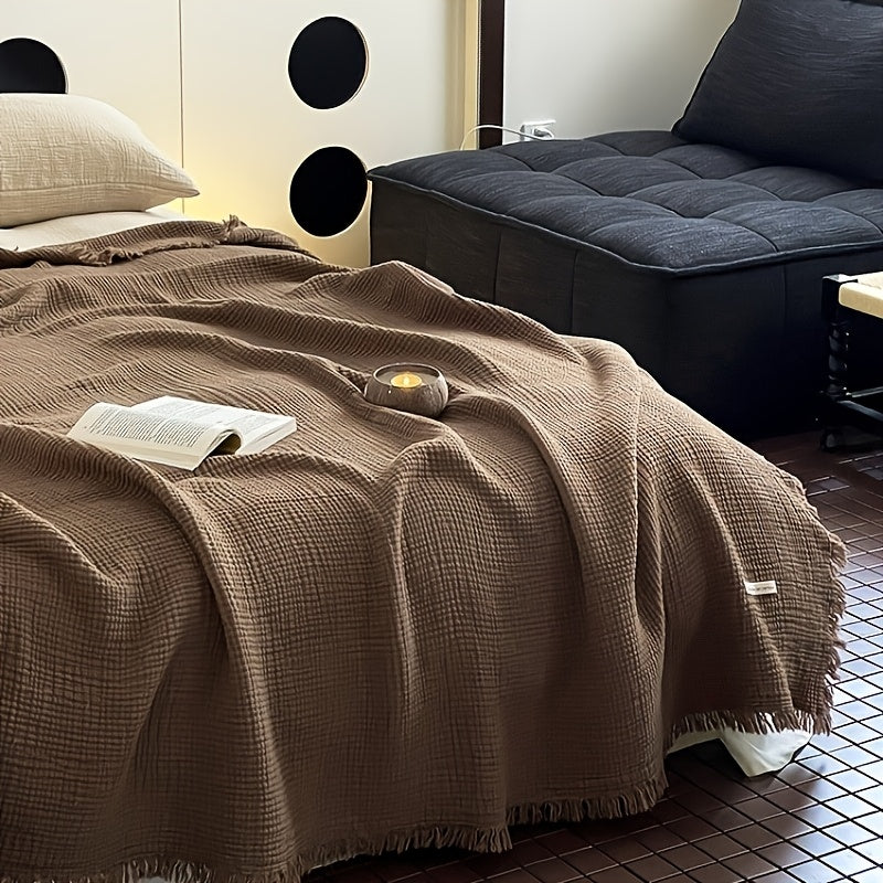 Bohobreeze Lightweight Muslin Cotton Quilt — Breathable Cooling Design