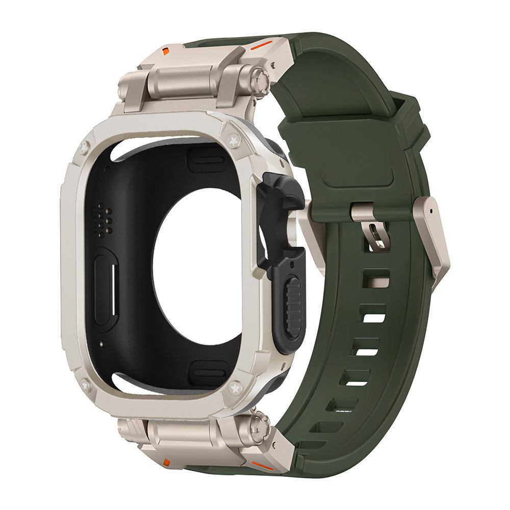 NovaGuard 2-In-1 Apple Watch Slim Case and Fluoro Rubber Strap