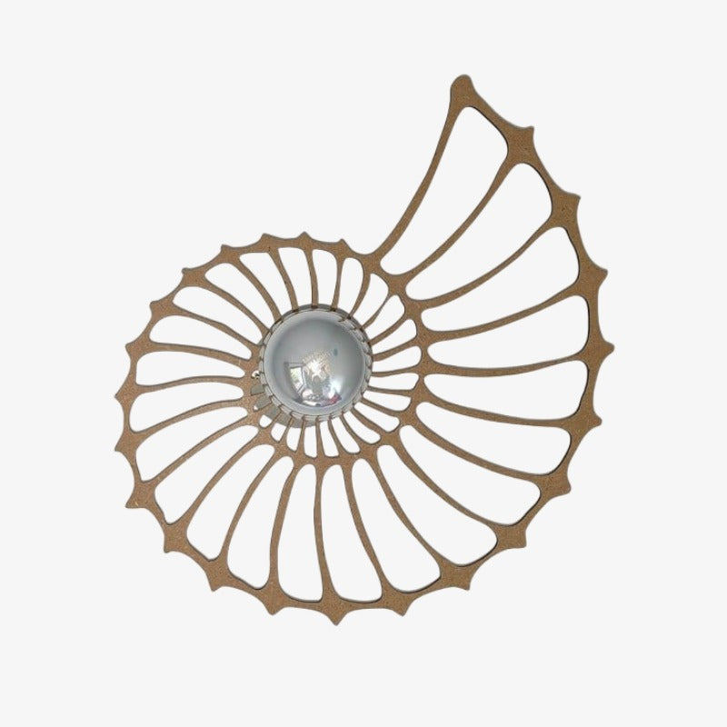 Spiralyn Nautilus-Schalen-Silhouette Moderne Wandleuchte - Beleuchtung für Wohnzimmer | Souliia