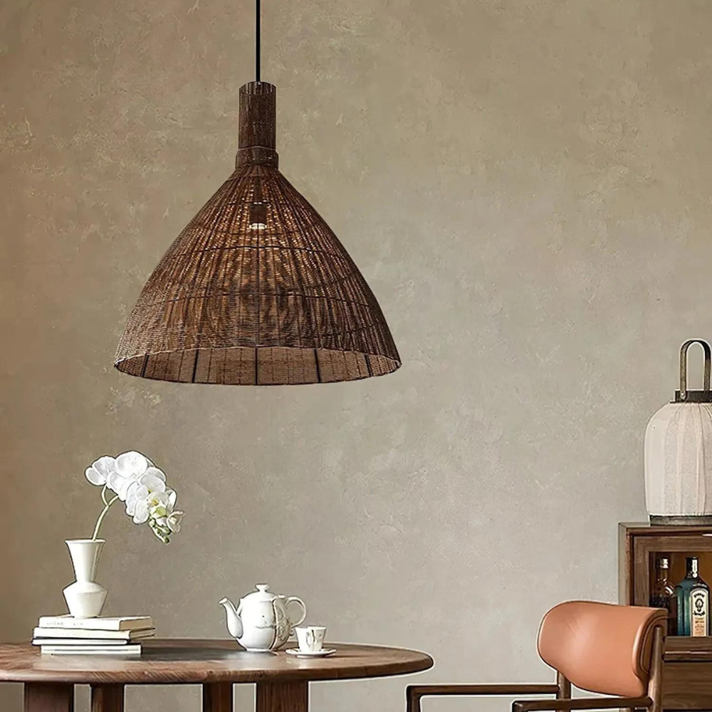 Die Rattan Essenz der Inseln Pendelleuchte | Souliia