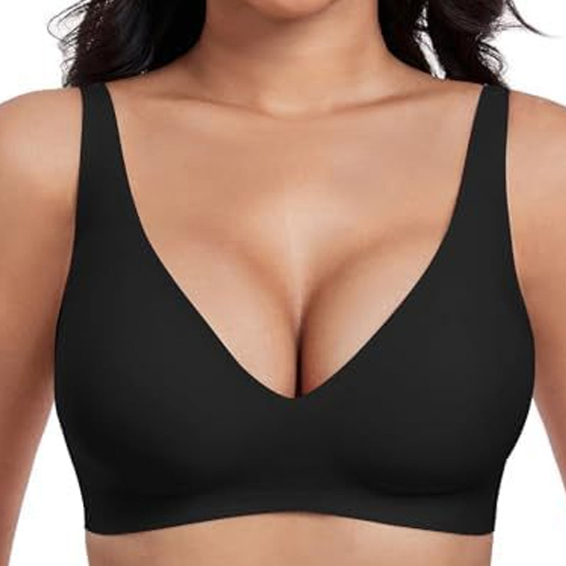 VivaLuxe – Seamless Wireless Lift Bra with Side Smoothing - Souliia