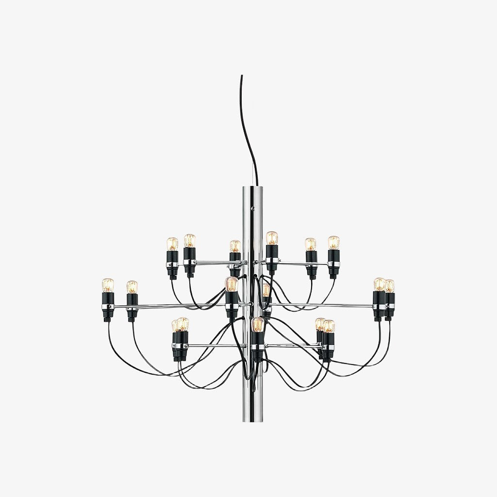 Tendrila zeitgenössischer Mehrfach-Licht-Kronleuchter - Industrie-inspiriertes Design Metallaufhängung für Lounges N01 | Souliia