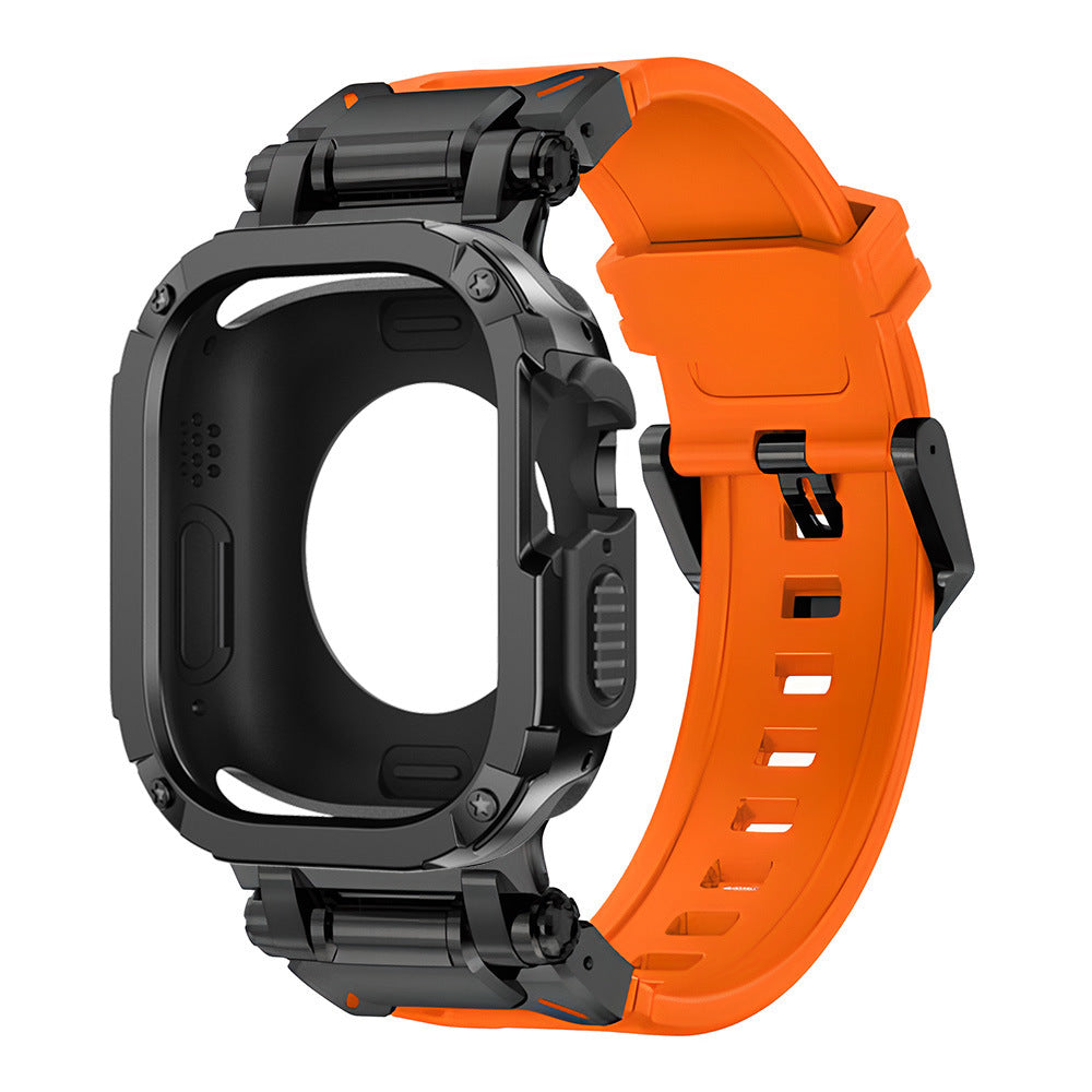 NovaGuard 2-In-1 Apple Watch Slim Case and Fluoro Rubber Strap