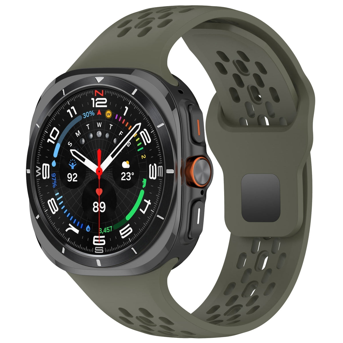 AeroFlex Silicone Sport Band — Durable Flexible Strap For Galaxy Watch7 Ultra 47mm