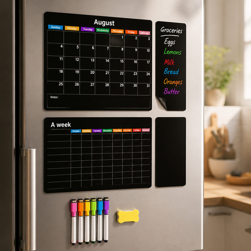 VibranceFlow Magnetic Calendar Set — Command Your Family’s Chaos with Colorful Clarity and Stress-Free Control - Souliia