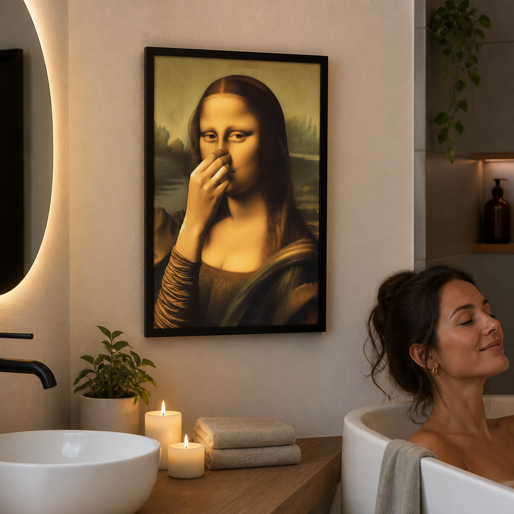 QuirkMuse - Proměňte svou koupelnu v odvážné jeviště plné smíchu a stylu - Souliia