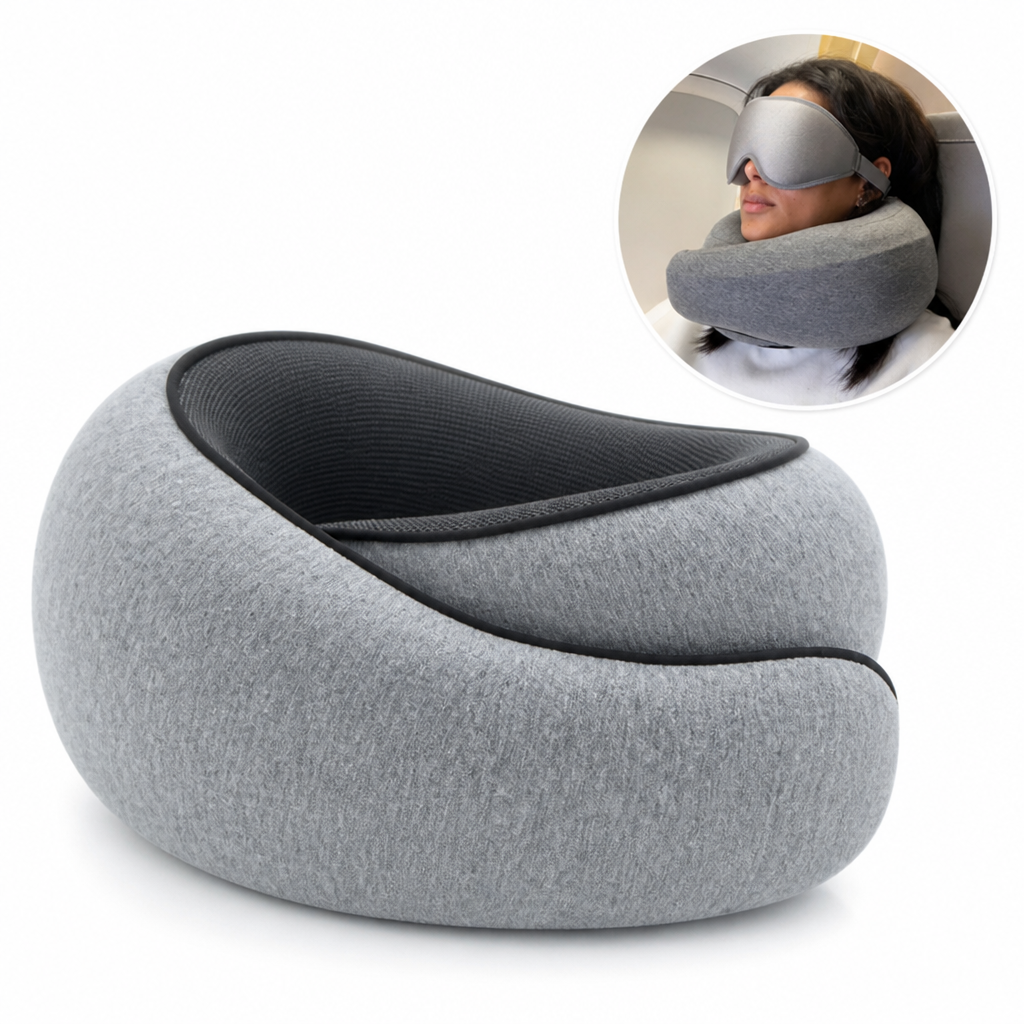 VoyageEase Neck Pillow — Arrive Refreshed and Pain-Free, Every Single Trip - Souliia