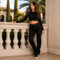 VivaShine Straight Jeans — Shine Bright and Own Every Glance with Effortless Glamour - Souliia