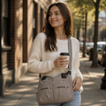 VeroStride – Soft Nylon Shoulder Bag with Detachable Crossbody Strap - Souliia