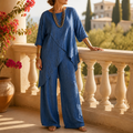 SerenaAura Two-Piece Loose Set — Unleash Effortless Confidence with Every Move - Souliia