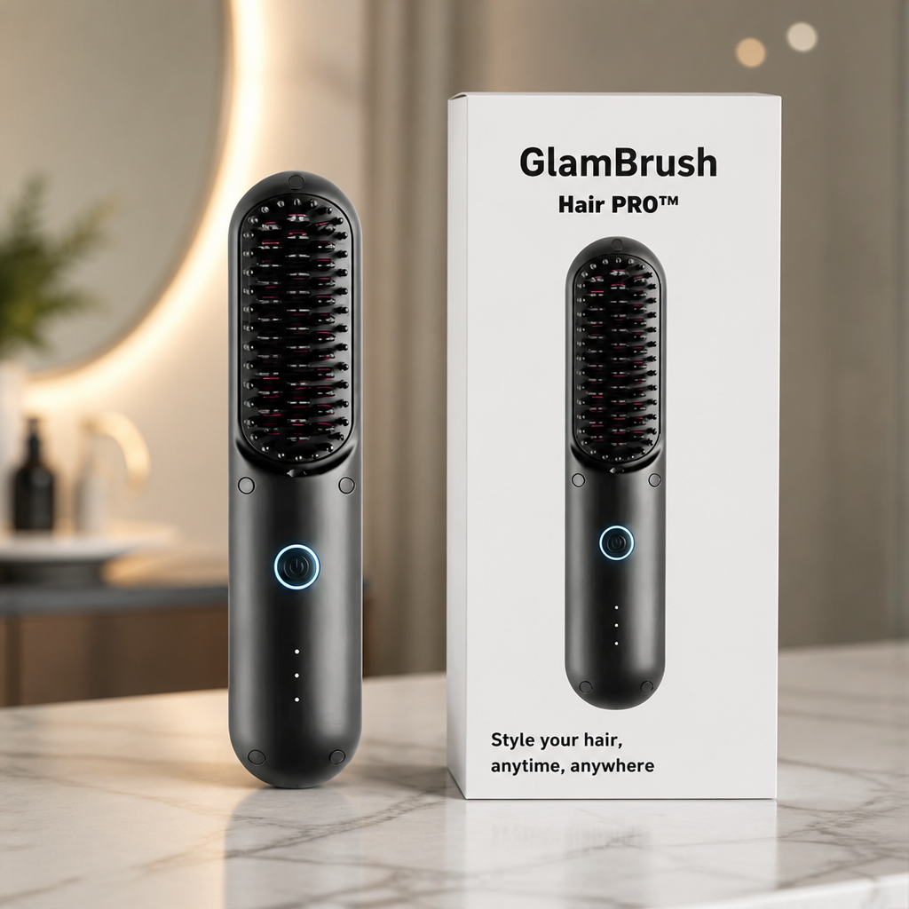 RadianceRush — Brossez les frisottis pour obtenir des cheveux brillants et lisses comme au salon, en un seul passage sans fil - Souliia
