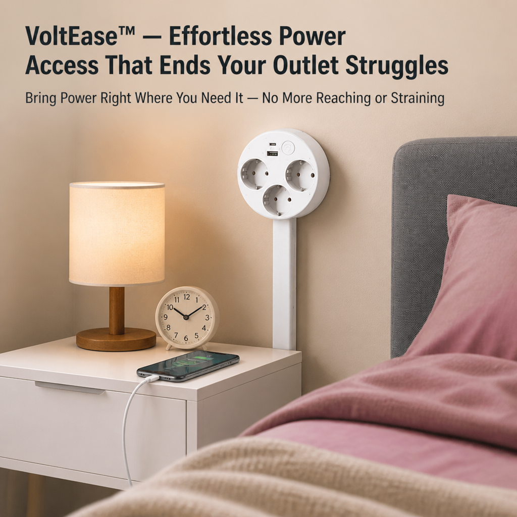 VoltEase — Effortless Power Access That Ends Your Outlet Struggles - Souliia