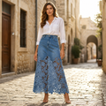 VelaLace Denim Skirt — Unleash Your Confidence with Comfort and Allure - Souliia