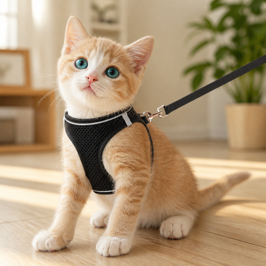 WhiskerGuard Comfort Harness — Τυλίξτε τη γάτα σας με ήρεμη, ασφαλή και απόδραση-αποτρεπτική ελευθερία - Souliia