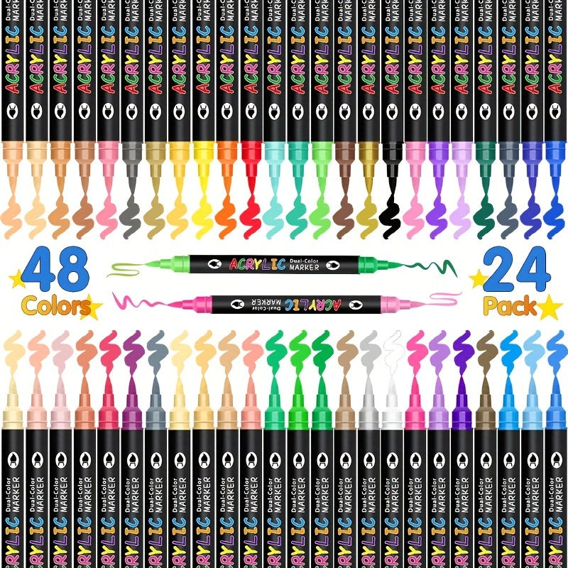 Set of 120 Acrylic Markers - Souliia
