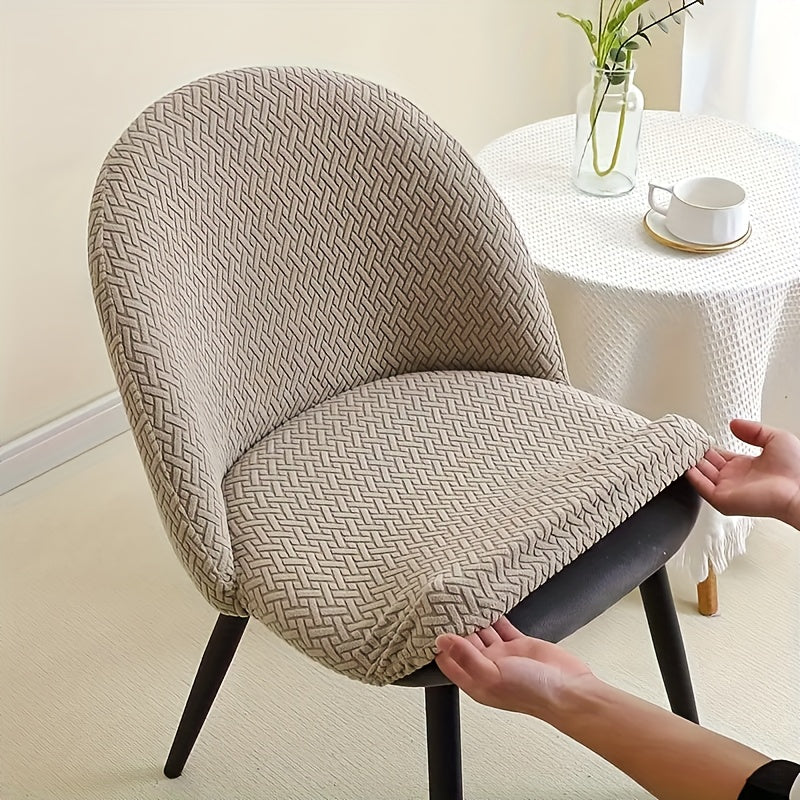 Flexora Modern Stretch Chair Covers — Elastic Hem, Fitted Design