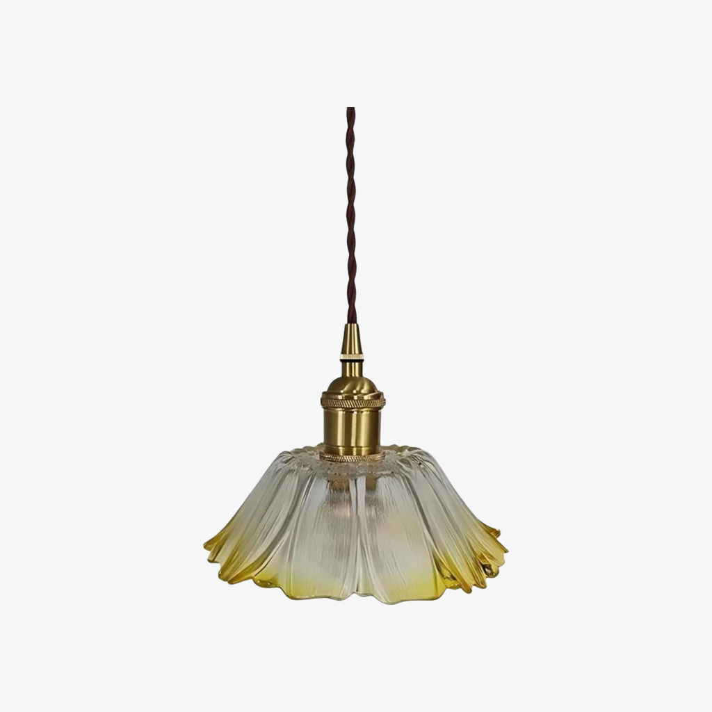 Verdoma Floral Glass Pendant - Vintage Style Hanging Light for Dining Rooms | Souliia
