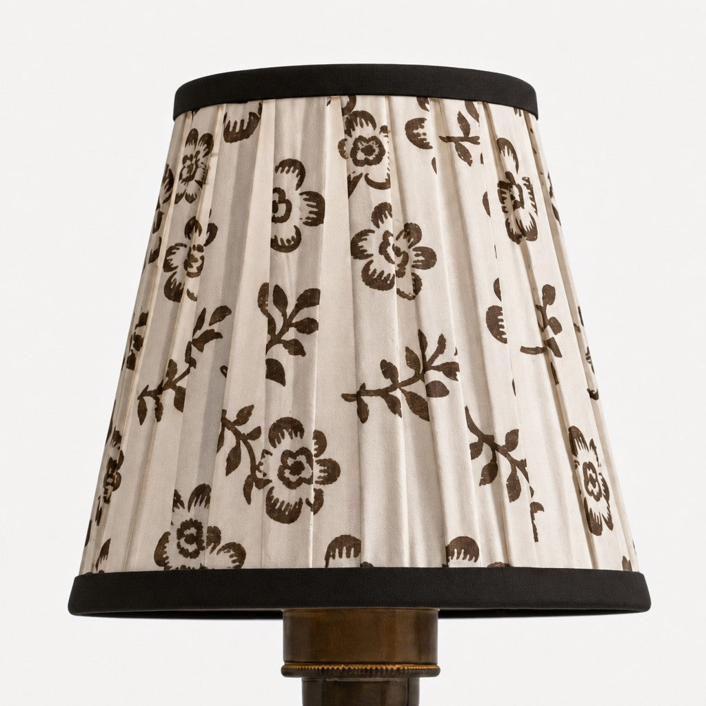 Solmire Fabric Wall Sconce - Vintage Linen Cotton Shade with Curved Metal Arm for Bedroom and Hallway | Souliia